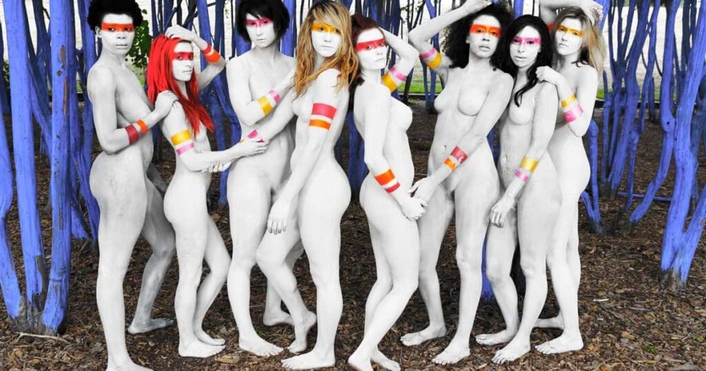 Blue Trees & Body Paint